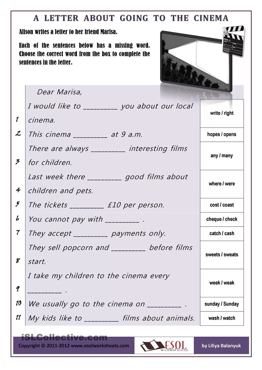 Films Worksheets. Лексика по тем Cinema. Movie worksheets