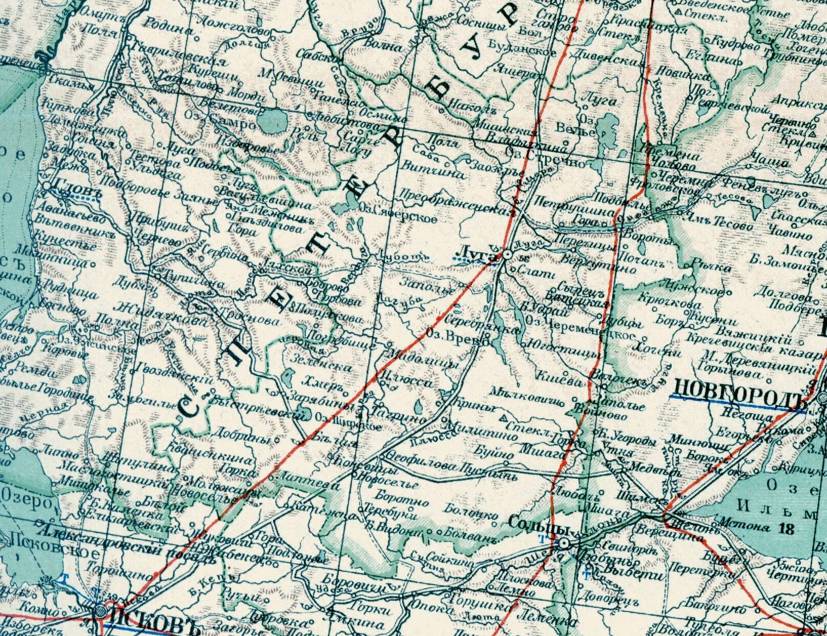 Карта лужского района ленинградской. Лужский уезд Санкт-Петербургской губернии на карте. Карты Лужского уезда 19 век. Старые карты Ленинградской области Лужский район. Лужский уезд карта.
