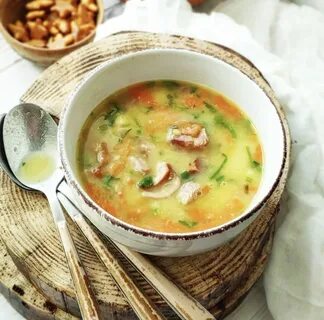 Сварить вкусный суп с копченостями