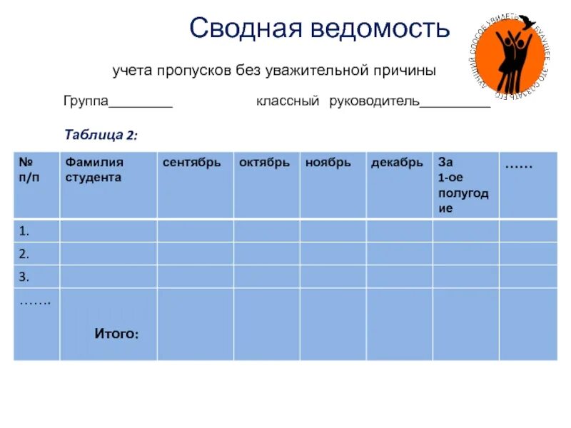 Таблица пропусков. Ведомость учета пропусков занятий. Таблица пропусков учащихся. Таблица пропусков уроков в школе.