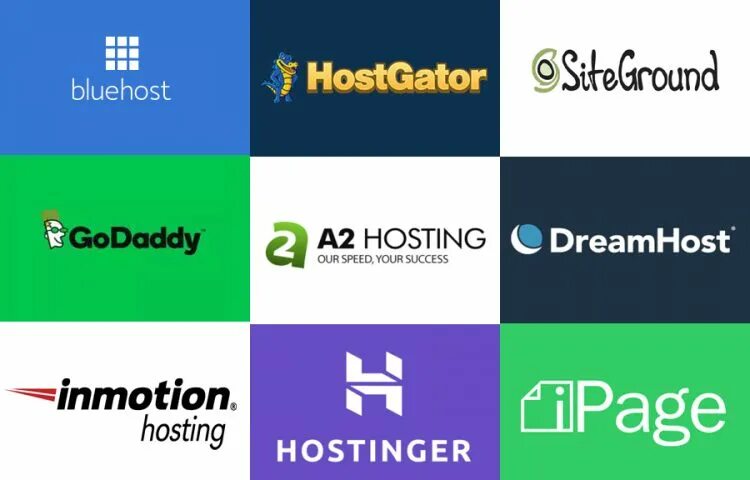 Google hosting. Godaddy bluehost hostgator.