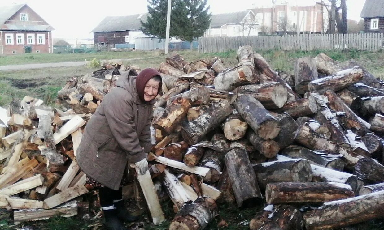 ГАЗ С дровами. Дрова в деревне. Бабушка собирает дрова. Собирать дрова.