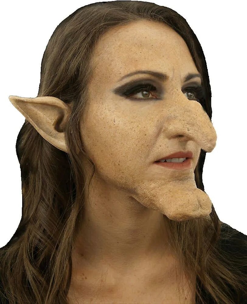 Силиконовая маска бабы яги.