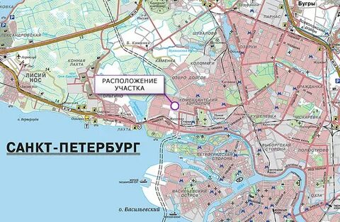 Лахта на карте спб