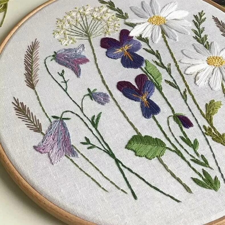 Теневая гладь вышивка. Водная гладь. Вышитый пейзаж гладью. Триш бурр ботаническая вышивка. Вышиваем гладью.