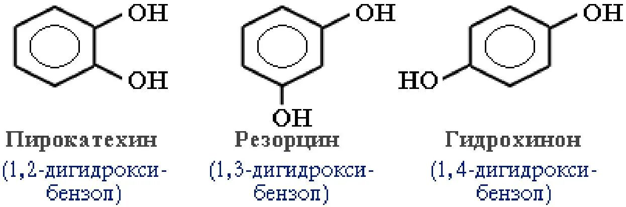 Резорцин пирокатехин. Фенол гидрохинон резорцин. Гидрохинон пирокатехин. Изомерия фенолов таблица. Фенол бензол глицерин 3 3 3