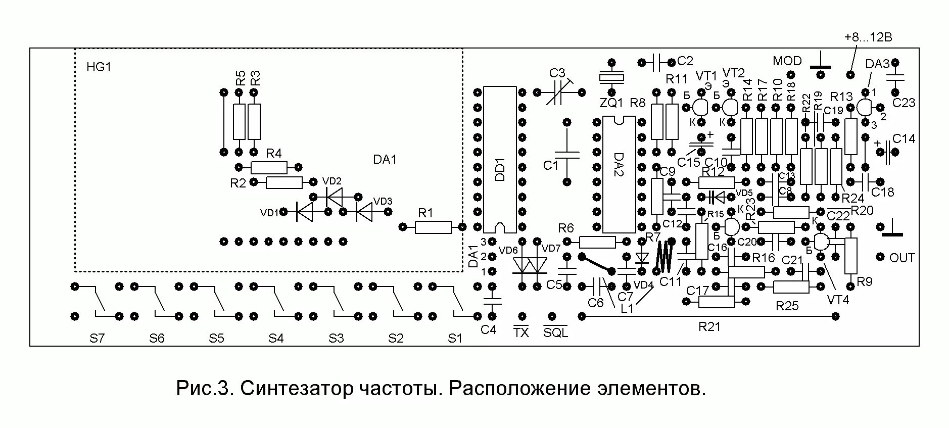 Схема синтезатора частоты для кв трансивера. Схема синтезатора частоты на lm7001. Синтезатор частоты схема УКВ. Синтезатор для трансивера на si5351. Синтезатор частоты для трансивера