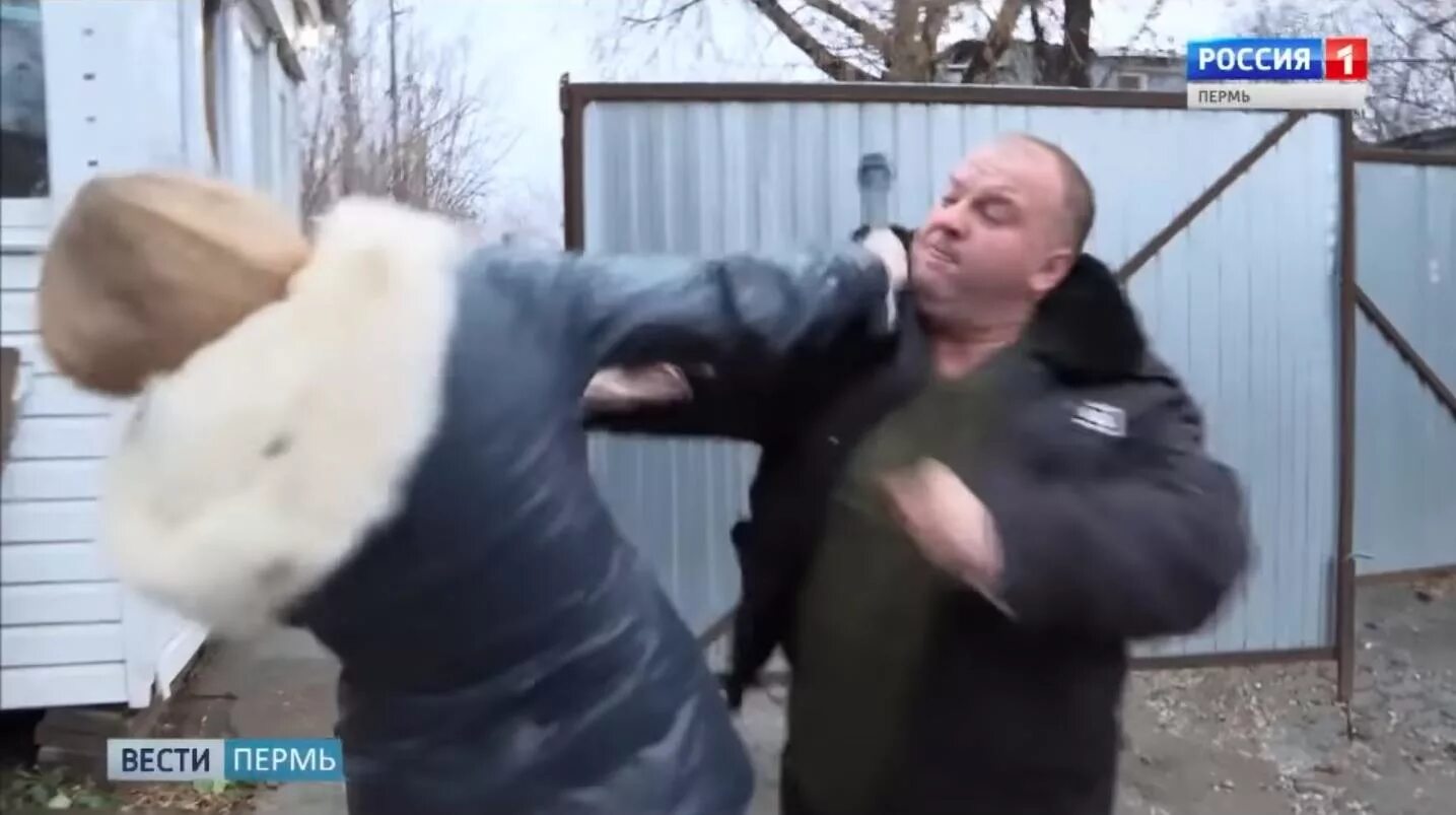 Напавший на ведущую