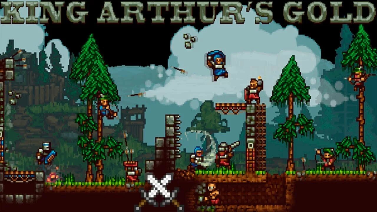 King arthur gold. King Arthur's Gold. King Arthur's Gold игра. Пиксельная игра королевство короля Артура. King Arthurs Gold Art.