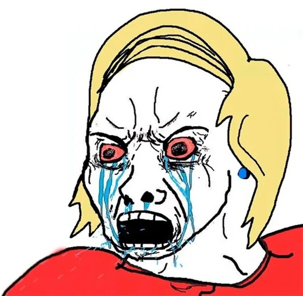 Девушка плачет мем гигачад Soyjack memes