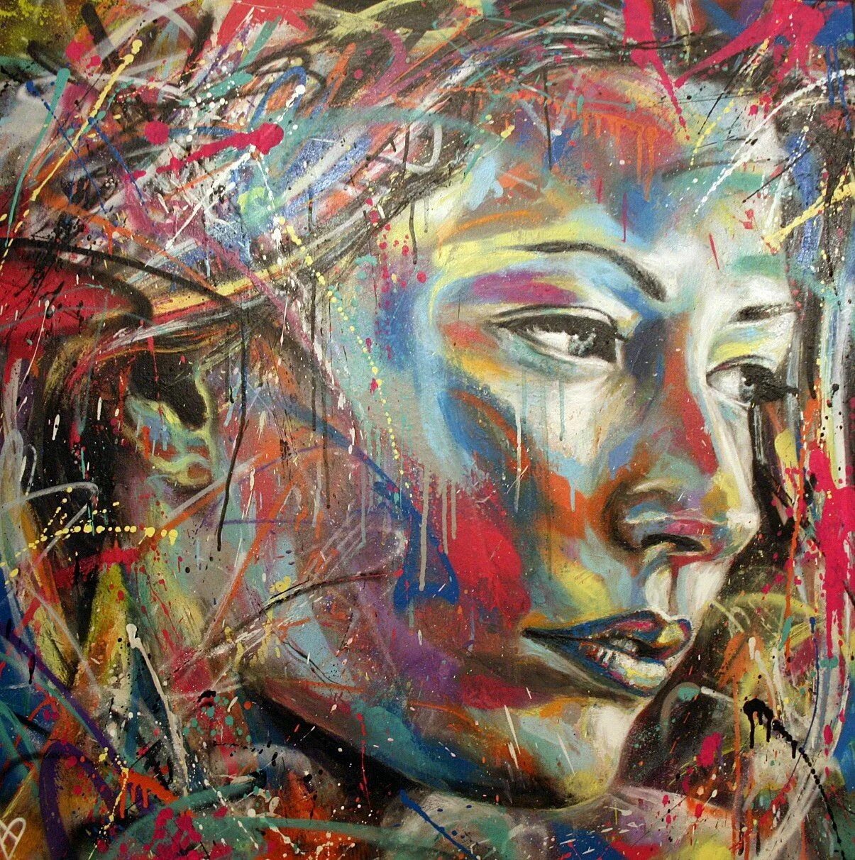 Дэвид уокер картины. Абстрактные портреты francoise nielly. Art картина. Портрет в современном стиле. Стрит-арта дэвид уолкер.