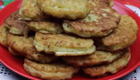 Оладьи кабачковые на кефире пышные