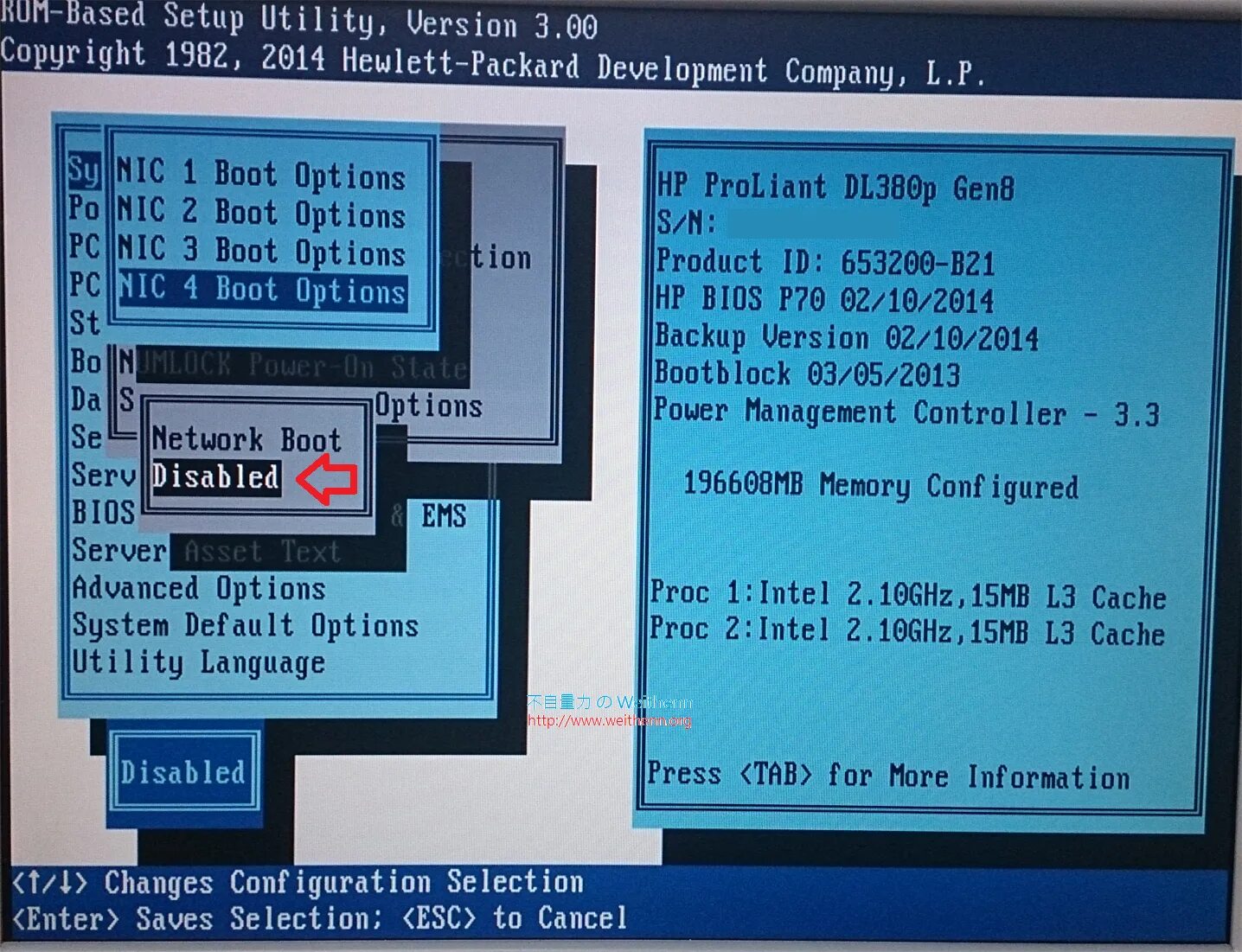 System options