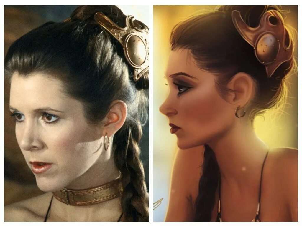 Прическа леи как сделать Star Wars Leia Princess of Alderaan Art Print by ACME Archiv