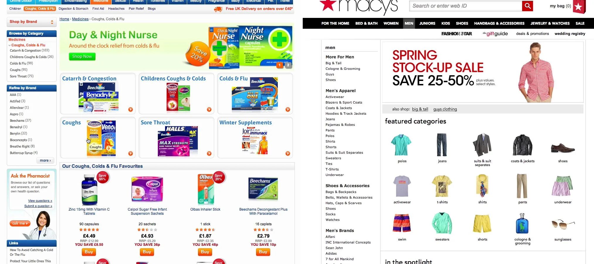 Shop category. Shop category