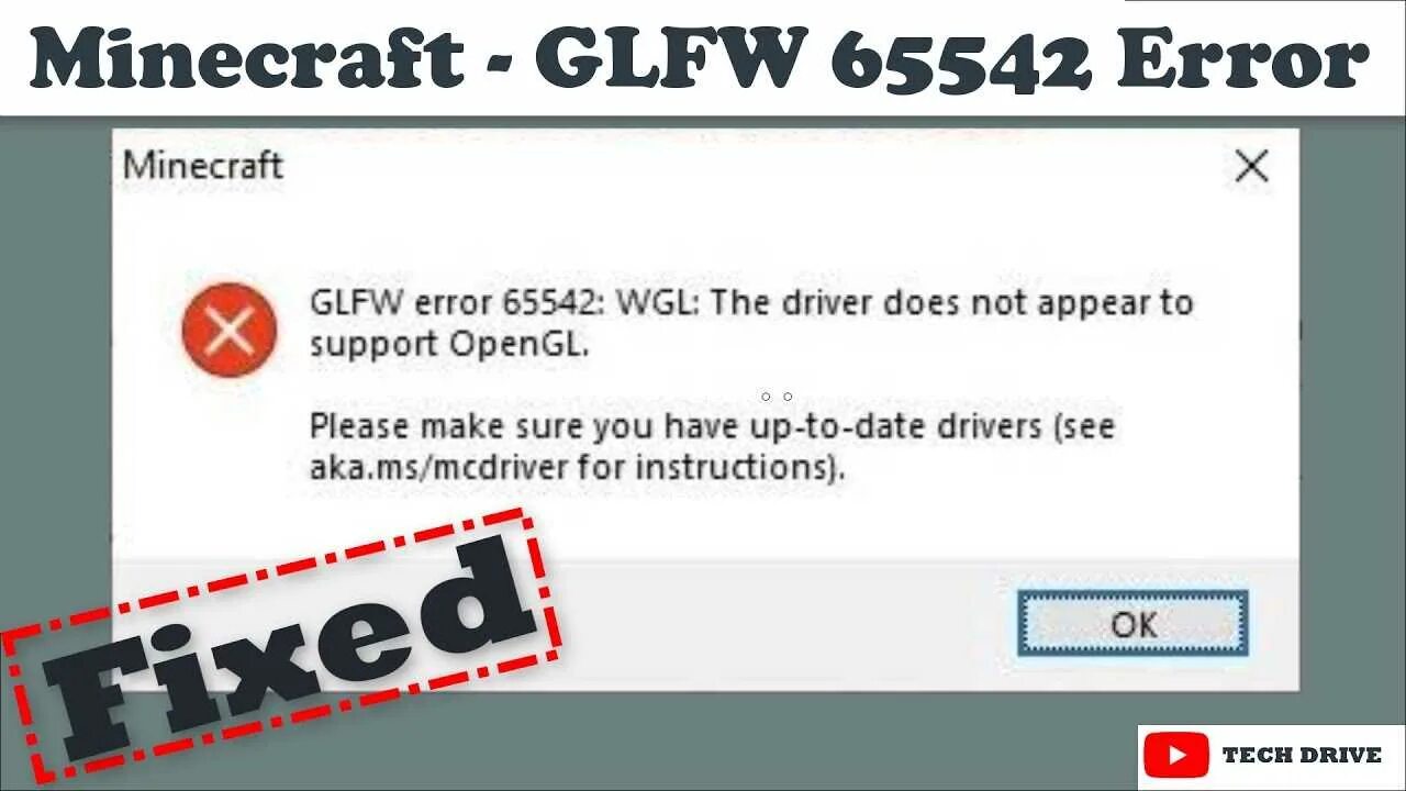 Error 65542 Minecraft. Ошибка 65542 при запуске майнкрафт. The Driver does not appear to support OPENGL. GLFW Error 65543 майнкрафт.
