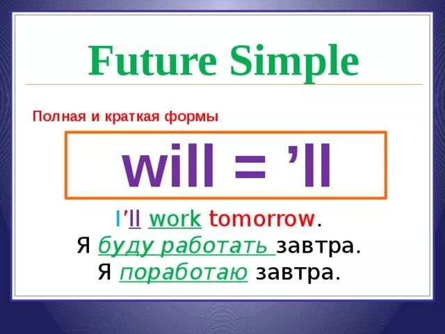 Future simple 4 класс. Future simple. Future simple правило. Future simple will правило. Future simple будущее простое.