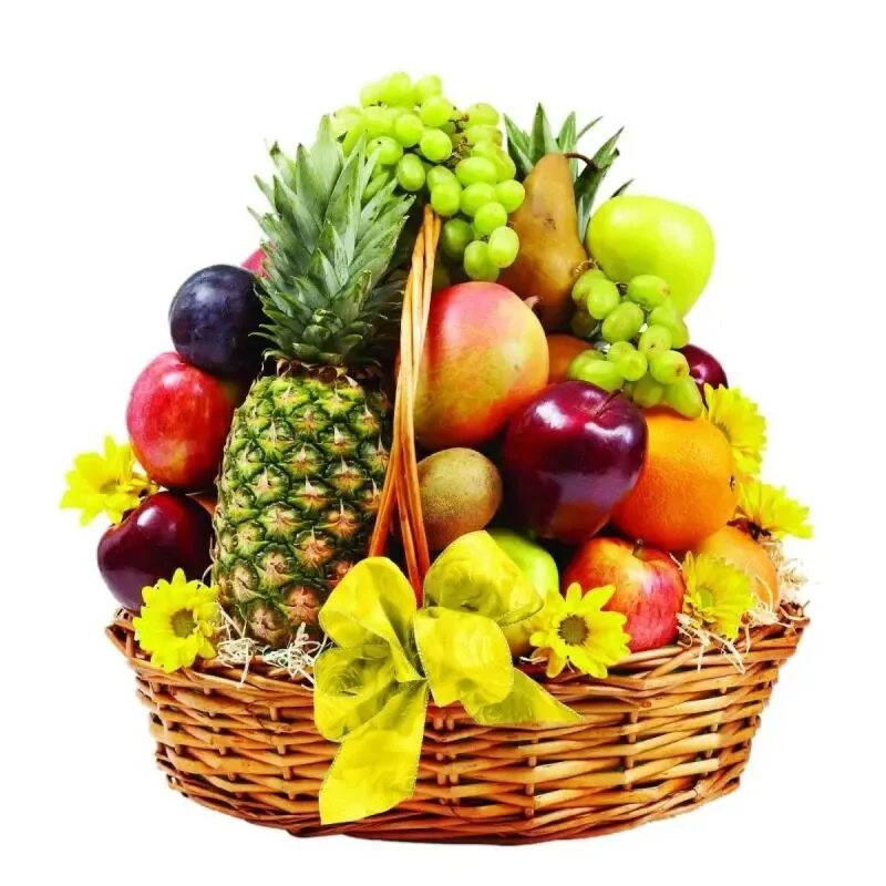 Фруктовые товары. Корзина фруктов. Корзинка с фруктами. Корзинка с овощами и фруктами. Корзинка с фруктами и цветами.