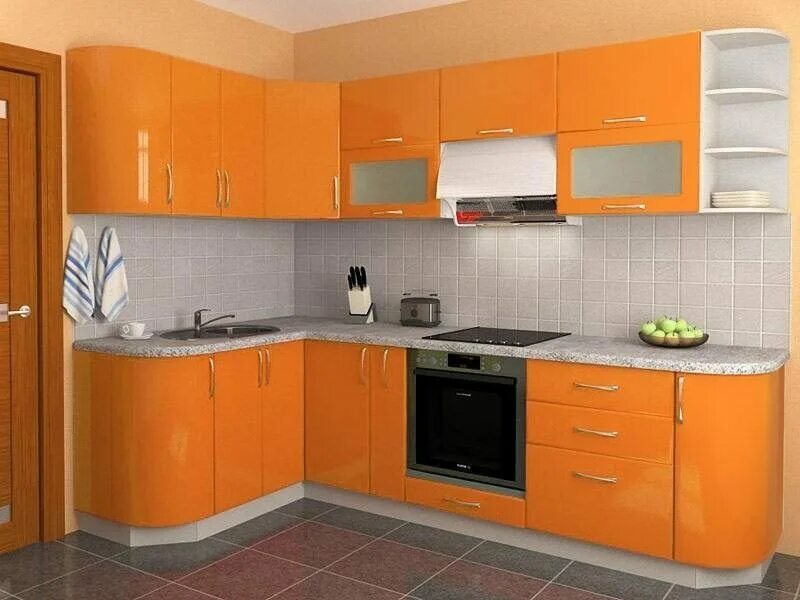 Кухня оранж Витра. Кухня оранж глянец. Оранжевая угловая кухня. Кухонный гарнитур оранжевый.