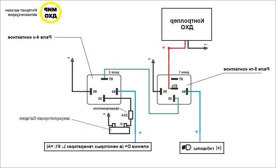 Схема подключения ходовых огней через реле на ВАЗ. Ходовые огни через реле на ВАЗ 2114. Схема реле отключения ходовых огней. Схема включения ходовых огней после запуска двигателя.