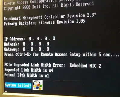 System halted