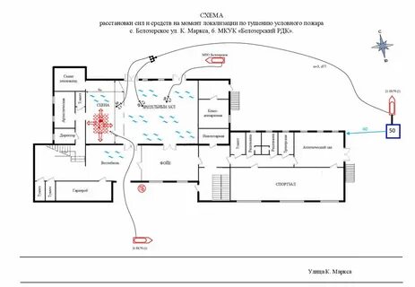 Разработка плана тушения