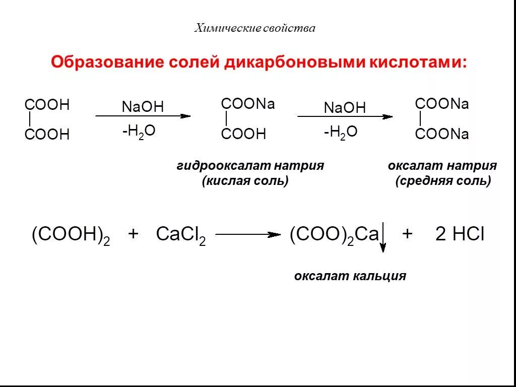 Гидролиз пропионата натрия. Химические свойства карбоновых кислот образование солей. Образование солей из дикарбоновых кислот. Хим свойства карбоновых кислот образование солей. Оксалат натрия из формиата натрия.