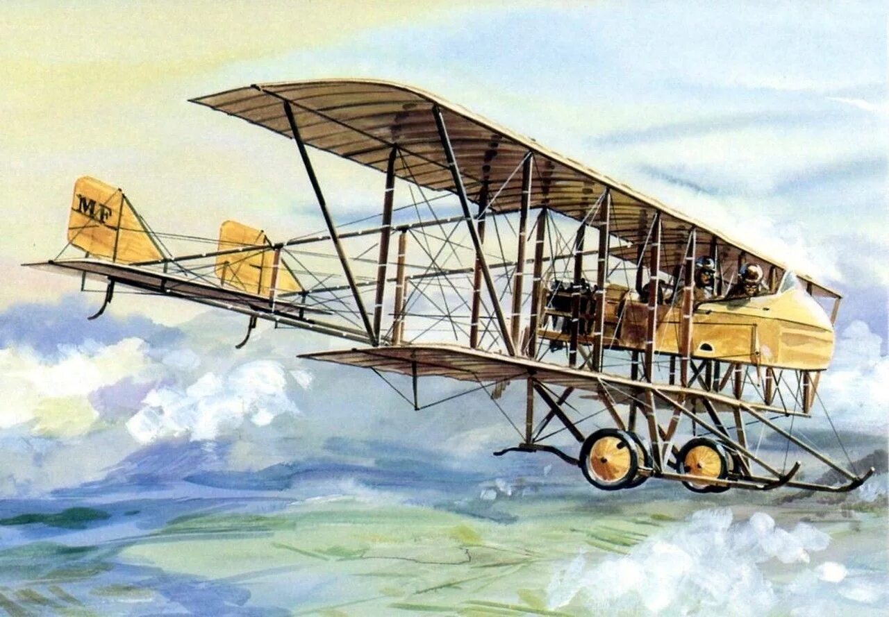 Самолеты первая часть. Фарман самолет 1914. Морис Фарман самолет. Farman MF.11. Фарман самолет первой мировой войны.