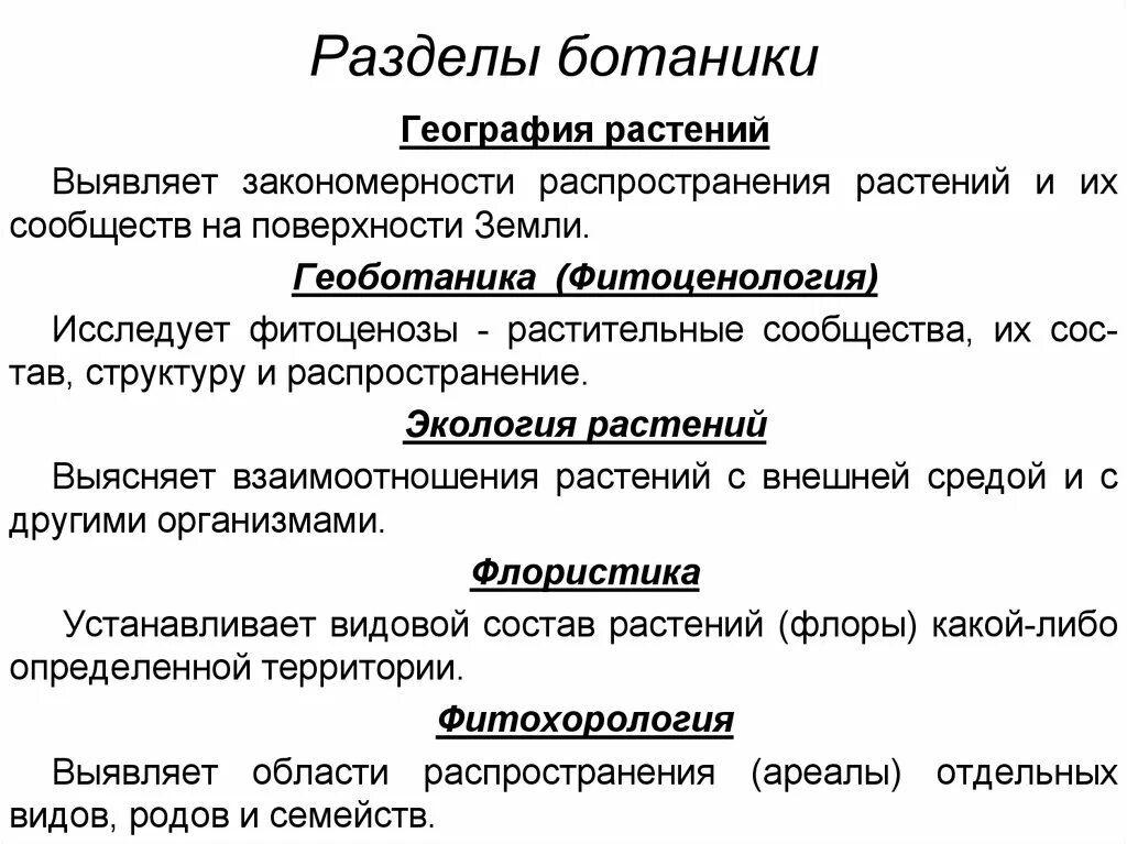 Какие бывают ботанические науки 6 класс. Разделы ботаники. Ботаника разделы биологии. Разделы современной ботаники. Ботаника как биологическая наука разделы ботаники.