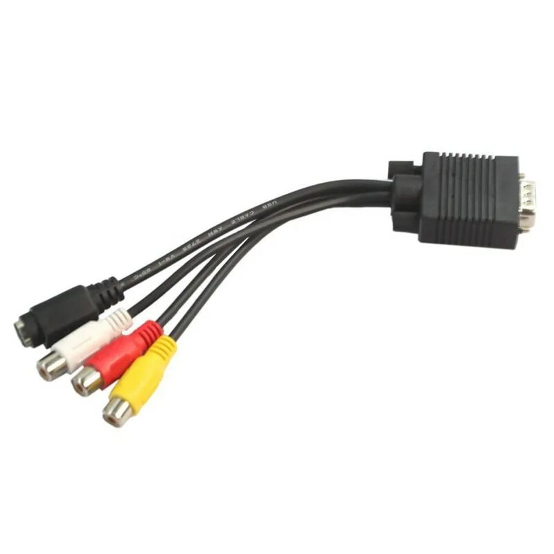 Переходник VGA-3rca. Адаптер переходник VGA 3rca. Переходник штекер VGA 15pin - 3гнезда RCA+гнездо SVHS 0.2M Alencom. Шнур VGA - 3rca.