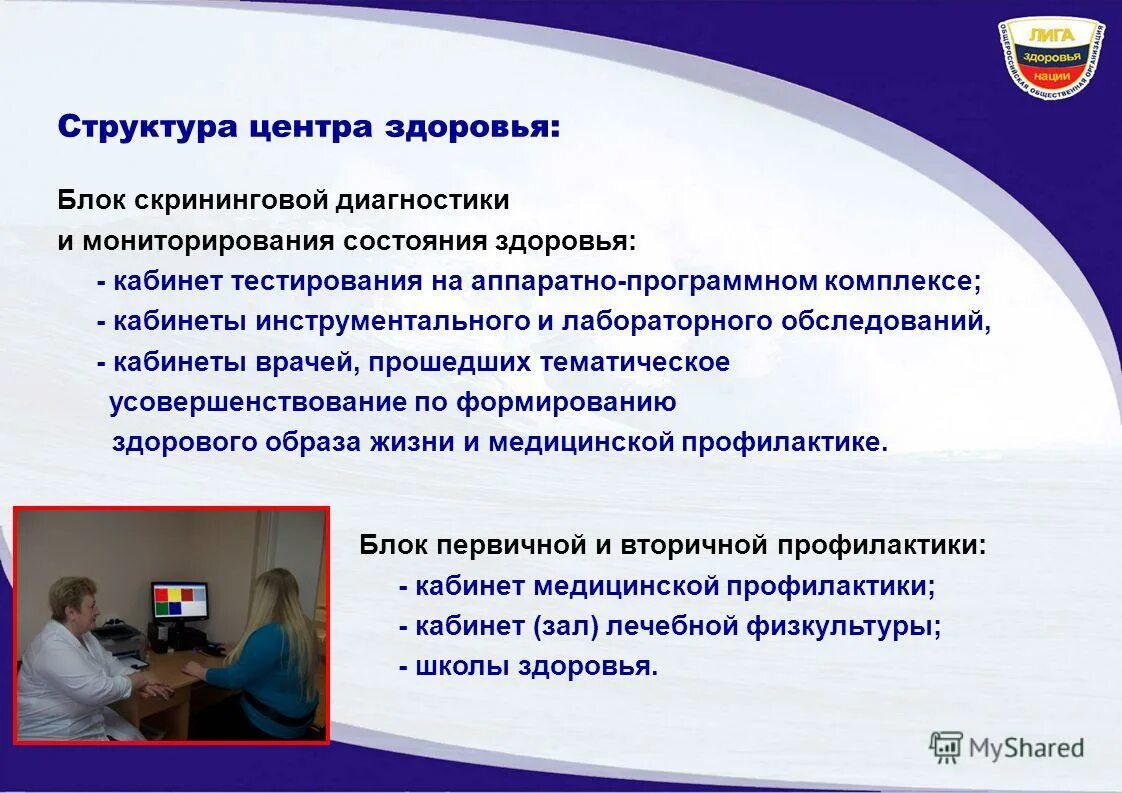 структурная схема отделения медицинской профилактики. программа здравоохранения. организация деятельности центра здоровья. деятельность медицинских организаций и центров. деятельность медицинских организаций и центров.