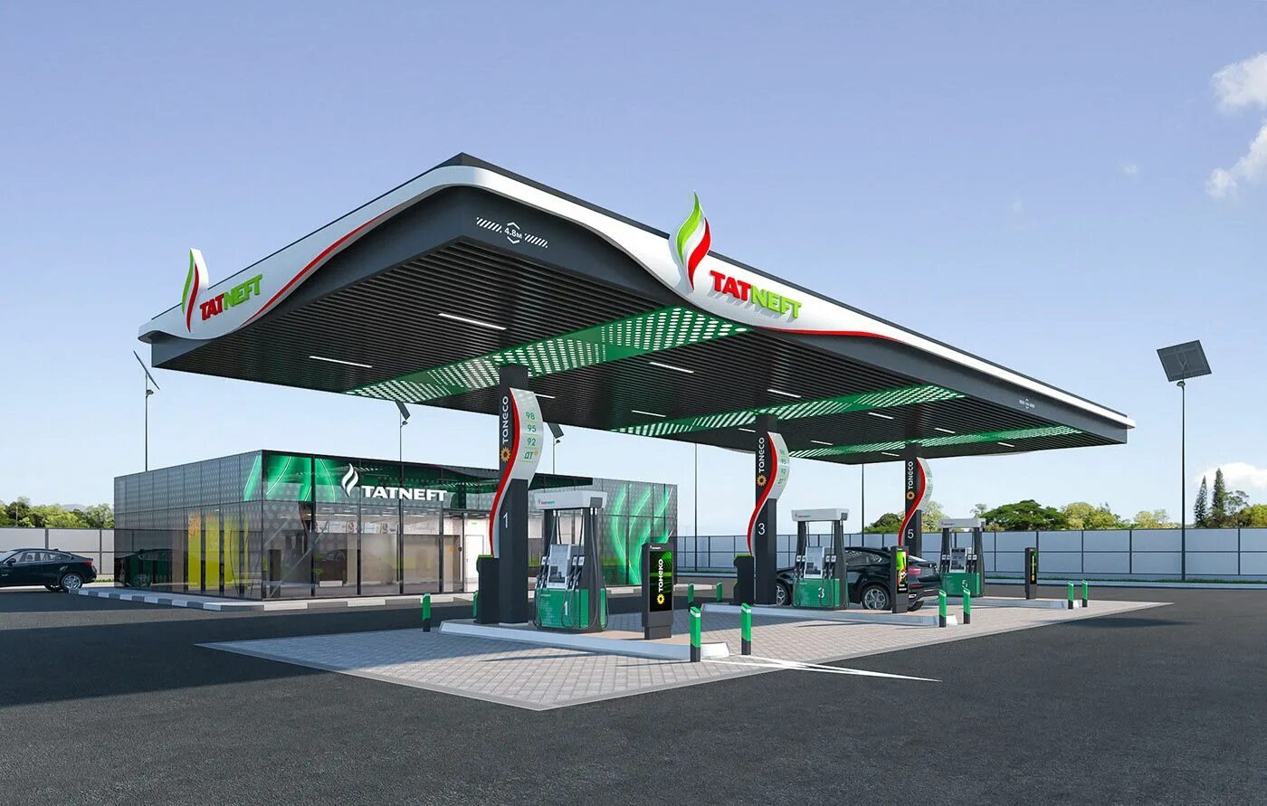 Gas Petrol АЗС. Petrol Station ( Gas Station). Современная АЗС Татнефть. Заправочная станция "Gas Station", Baghera.