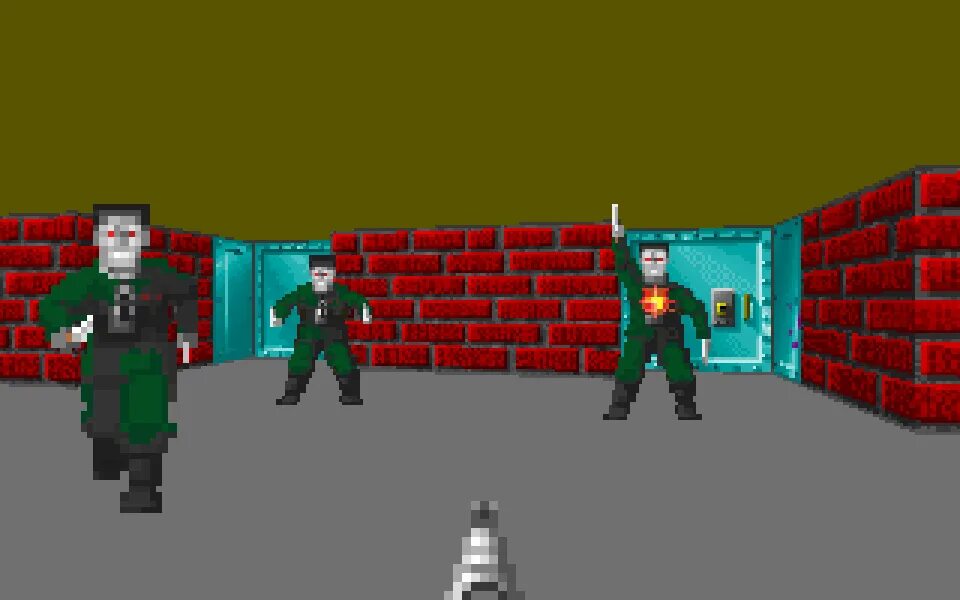 Игра вольф. Wolfenstein игра 1992. Wolfenstein 3d враги. Вольфенштайн 3д солдаты. Wolfenstein 3d Mutant.