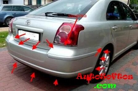 Toyota avensis t250 как снять передний бампер Бампер передний Toyota Avensis 2007 t25 1AZ-FSE купить контрактная id4580