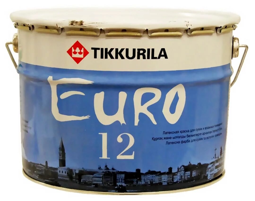 Краска латексная Tikkurila Euro 12. Краска латексная Tikkurila евро 7 (2,7 л). Краска Тиккурила евро 2 3 литра. Ведро с краской.