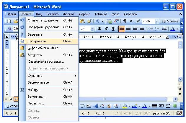 Меню правка word. Правка в Ворде. Правка Копировать в Ворде. Редактирование в Ворде. Word меню правка.