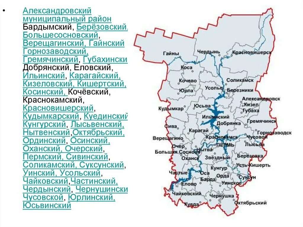 Какие водные объекты находятся в пермском крае