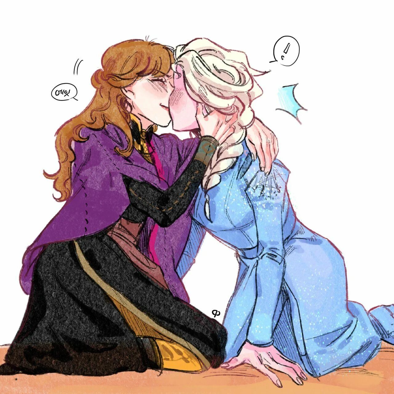 Эльзанна Юри. Elsanna Frozen 2 Yuri.