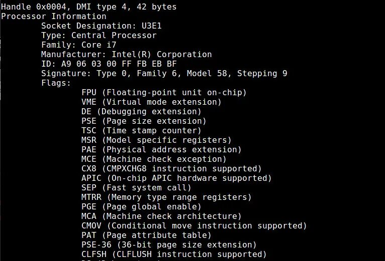 Linux узнать время. Точность данных dmi не гарантируется. dmidecode. dmidecode 3.3. cpu family 4 linux cpuinfo.
