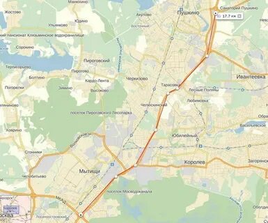 Пушкино мытищи расстояние