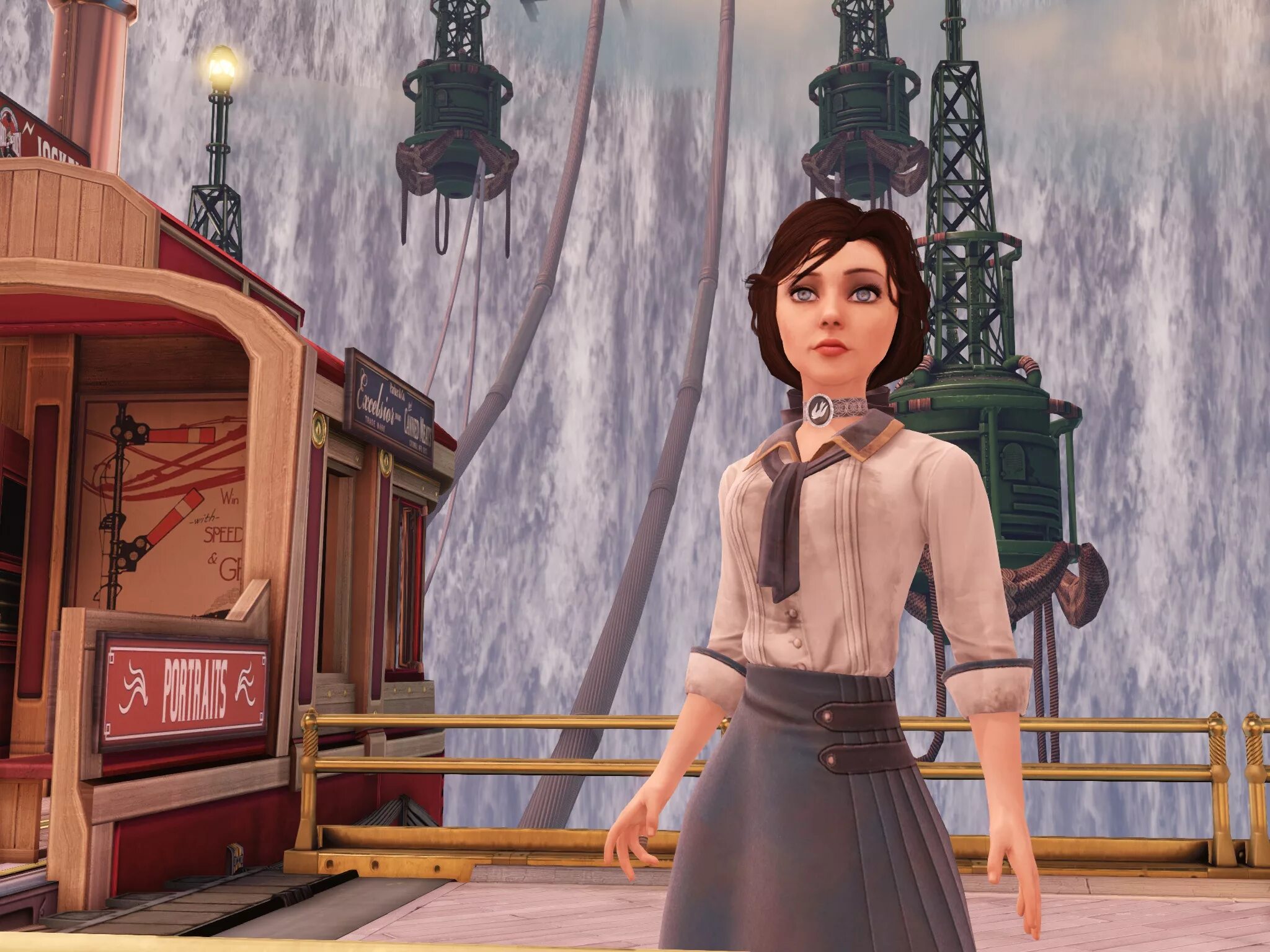 Bioshock infinite ключи. Bioshock Elizabeth ожерелье. Птица и клетка биошок. Элизабет ТИБЛ.