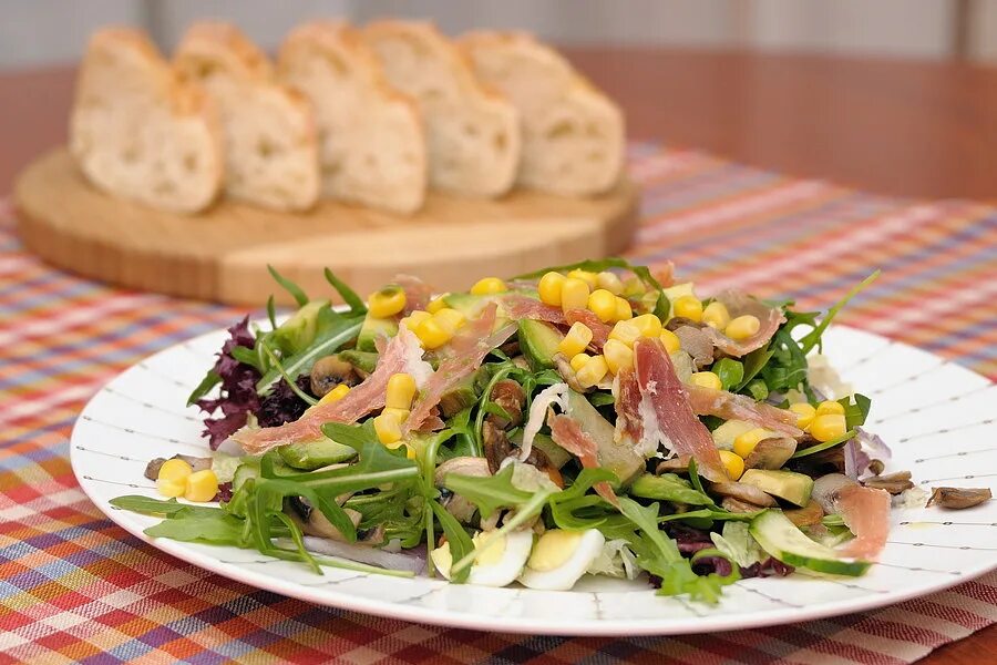 салат с хамоном рецепт