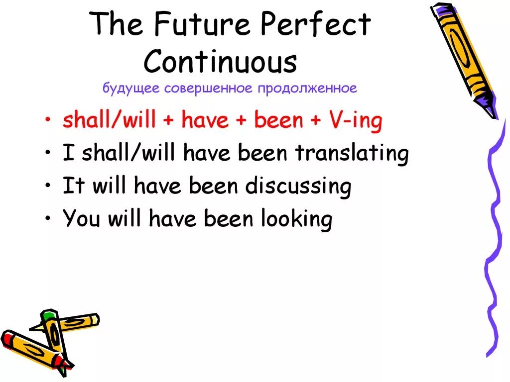 Формы future perfect continuous. Future perfect Continuous. Фьючер континиус Фьючер Перфект. Future perfect Continuous образование. Perfect Continuous будущее.