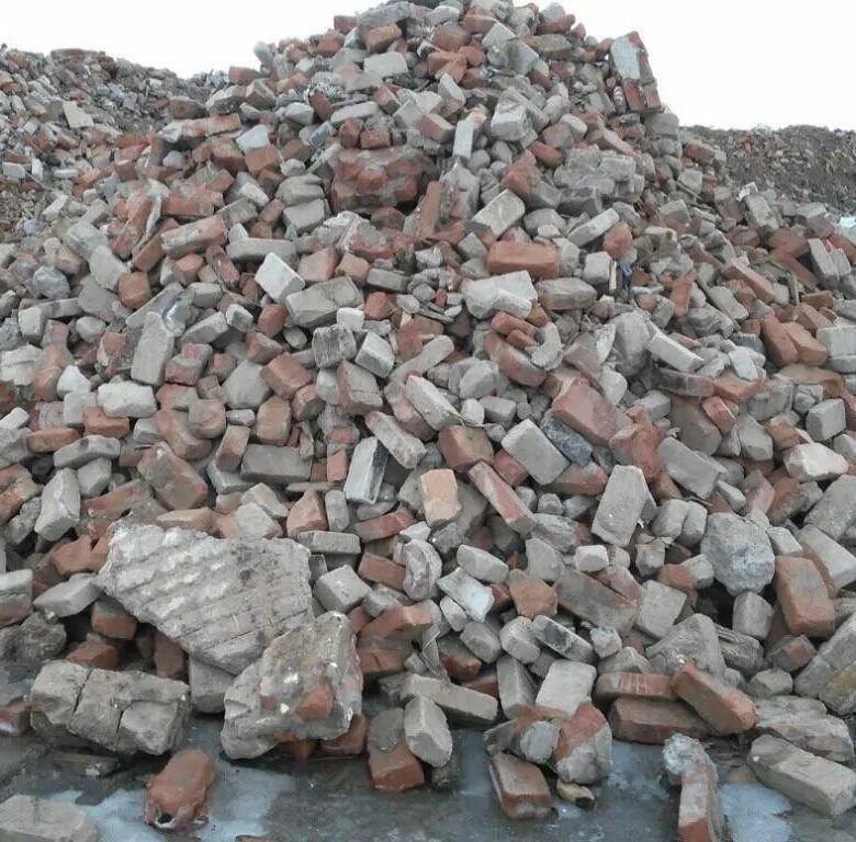 Отсыпка кирпичом