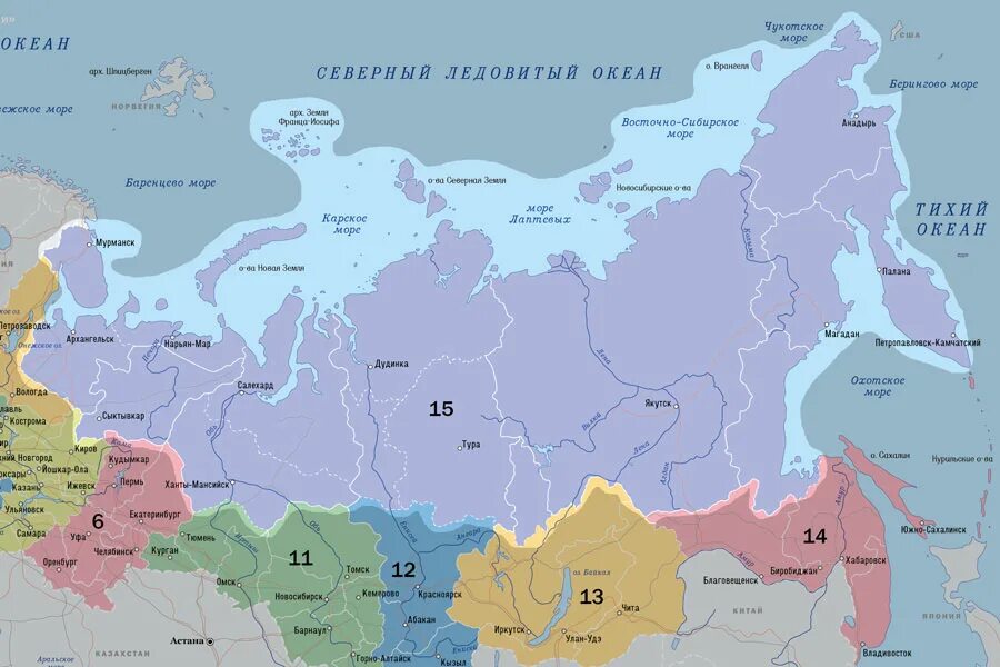 Области северо россии. Карта российского севера. Карта севера России с городами. Северные города России на карте.