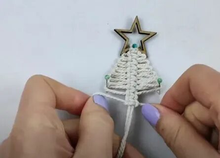 Макраме елочка пошаговое плетение