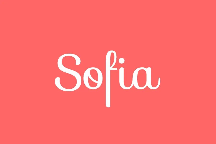 Sofia шрифт