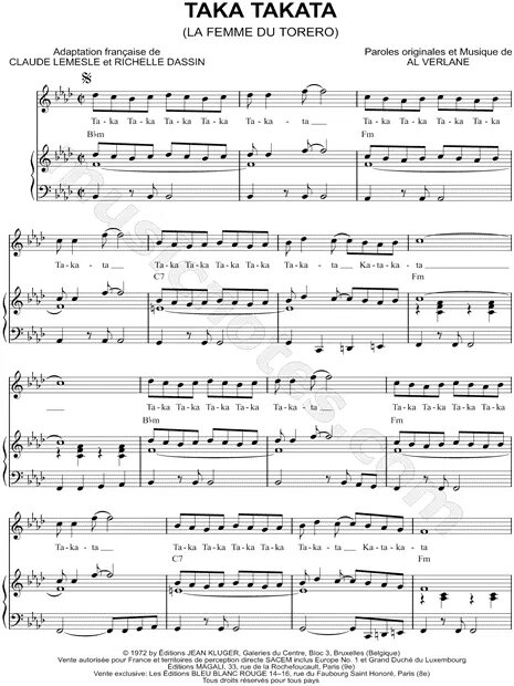 Така така та песня тик ток. Джо дассен ноты така таката. taka takata ноты. joe dassin taka takata ноты. джо дассен така така ноты.