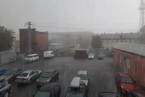 Ливень обрушился