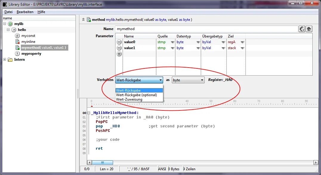 S-parameters. S-параметры. Вкладка Hack parameters. Протестор Return value. Libs method